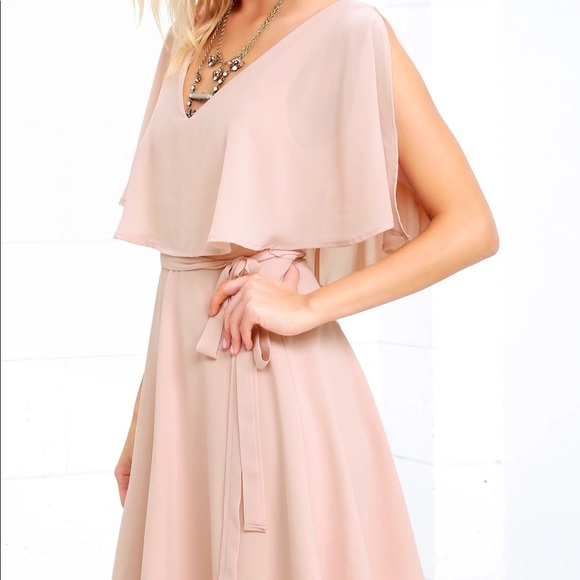 Butterfly With Me Peach Dress - Picture 3 of 9